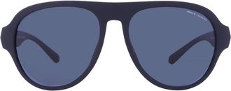 A|X Armani Exchange Blue Pilot Mens Sunglasses AX4126SU 818180 58