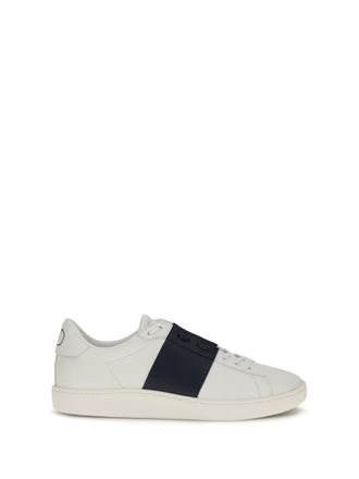 Valentino Garavani Navy Blue Leather Sneakers