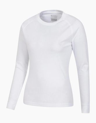 Mountain Warehouse Womens Mountain Warehouse Womens/Ladies Talus Long-Sleeved Top - White - Size: 18