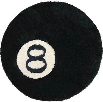 OEM Alfombra De Simulaci&oacute;n De Bolas, Coj&iacute;n Redondo Suave Para Silla, Alfombra Decorativa Negra, Alfombra Circular Negra Para Decoraci&oacute;n