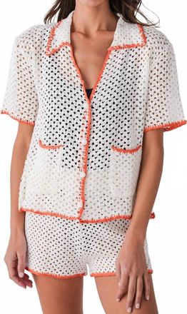 Elan The Amalfi Coast Button-Down In White