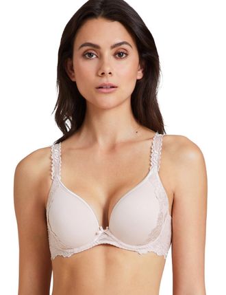 Aubade Womens Softessence Spacer Plunge Bra - Skin - Beige - Size 34G