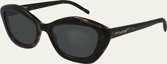 Saint Laurent Irregular Acetate Sunglasses
