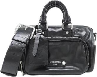 Louis Vuitton Pre-owned Keepall Cargo Bandouliere Calf Boston Bag - Dames - Vintage Handtas - Zwart - ONE Size - Leer - Vintage