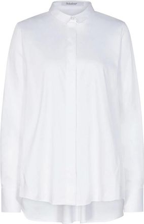 Soluzione - Camiceria Ticino Bluse Soluzione - Dames - Overhemden - Wit - M - Katoen - Overhemden