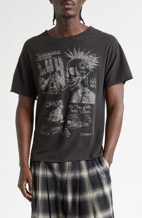 LU&rsquo;U DAN Thrash Graphic T-Shirt in Black at Nordstrom, Size X-Large
