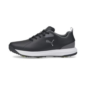 Puma Mens FUSION FX Tech Golf Shoes - Puma Black/Puma Silver/QUIET SHADE - 7