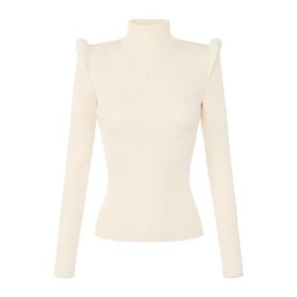 Elisabetta Franchi Donna, Maglie, Beige, S, new