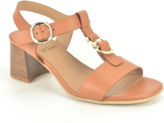 Nero Giardini Cognac O. + Gar. DH. 5cm - Dames - Sandalen met hakken - Bruin - 36 EU - Schoenen