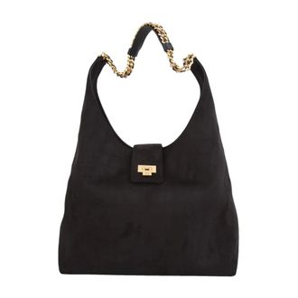 Elisabetta Franchi Hobo Bag - female - Elisabetta Franchi - Shoulder Bags - Black - ONE SIZE - Bags