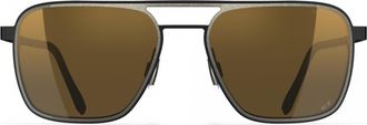 Blackfin BF868 Double Bridge Titanium Rectangular Sunglasses