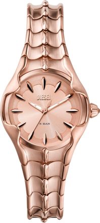 Diesel Womens Vert Three-Hand, Rose Gold-Tone Stainless Steel Watch
