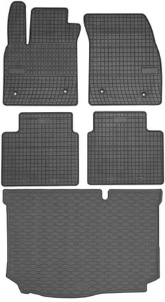 OEM Juego De Alfombrillas De Goma Para Coche Y Alfombrilla Para Maletero Para Ford Fiesta Viii Hatchback (de Julio De 2017 A 2023)