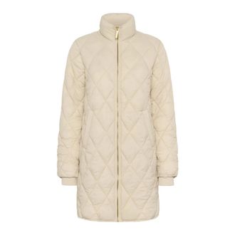 Part Two Parkas, female, Beige, Size: 2XL Quilted Jacket with High Collar