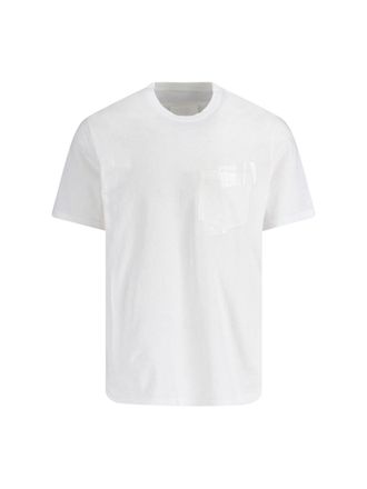 Maison Margiela White Ribbed Neckline Chest Pocket T-Shirt