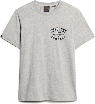 Superdry Machined Goods Workwear Katoen Tee Grijs - Heren - T-shirts - Grijs - S - Katoen - Tops