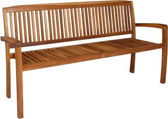 vidaXL Vidaxl - Banco De Jard&iacute;n 3 Plazas Madera Maciza De Teca 159 Cm