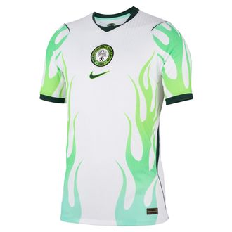 Nike Nigeria 2026 Match Away Nike Mens Aero-FIT Soccer Authentic Jersey in White | IB5205-100