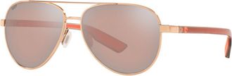 Costa 6S4002 Peli Polarized 400221 Mens Sunglasses Gold Size 57
