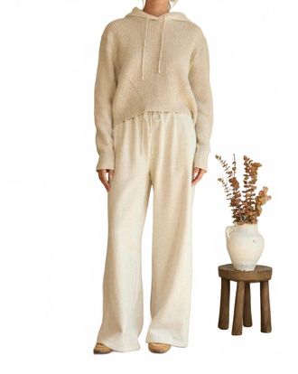 Skies Are Blue Clothing Heather Sweatpants In Oatmeal