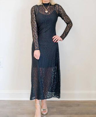 Suncoo Ciara Lace Dress In Black