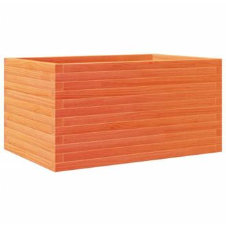 vidaXL Jardinera De Madera Maciza Pino Marr&oacute;n Cera 90x60x46 Cm Vidaxl