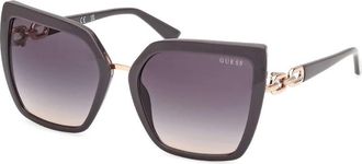 Guess Grey Gradient Butterfly Ladies Sunglasses GU00160 20B 55