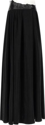 Maison Margiela Womens Black Copper Mini Skirt