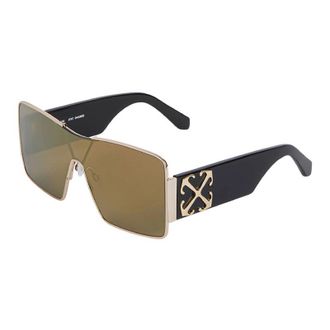 Off-white OERI14GASPEN7207 Gold-Tinted Shield Sunglasses - Gold