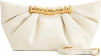 JW PEI Leia Clutch - Dames - Clutches - Wit - ONE Size - Leer - Tassen