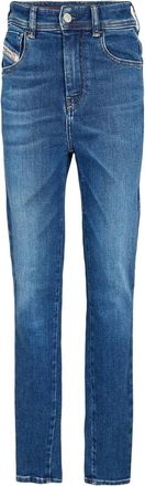 Diesel Dames High Rise Rechte Jeans (Blauw Denim)