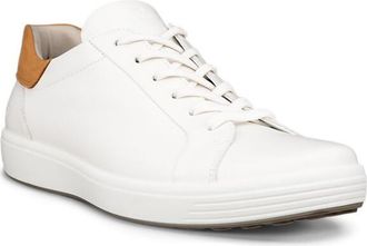 Ecco Soft 7 Sneaker in White/Lion at Nordstrom, Size 11-11.5Us