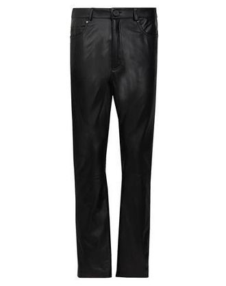 8 by YOOX LEATHER ESSENTIAL SLIM FIT PANTS