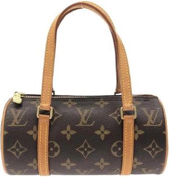 Louis Vuitton Pre-owned Papillon Monogram Tas - Dames - Vintage Handtas - Bruin - ONE Size - Vintage