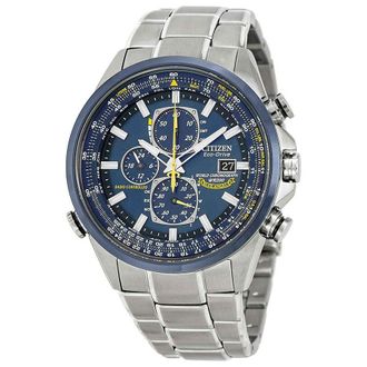 Citizen Eco Drive Blue Angels Chronograph Mens Watch AT8020-54L