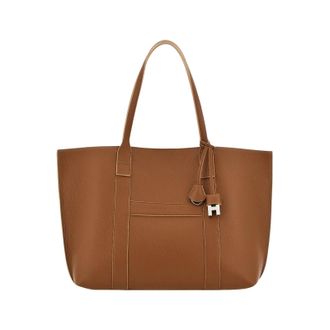 Hogan Cuoio Script Shopping Media Shopping Bag