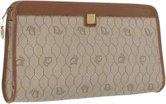 Dior Pre-owned Clutches, female, Beige, Size: ONE SIZE Pre-owned Vintage Clutch Bag