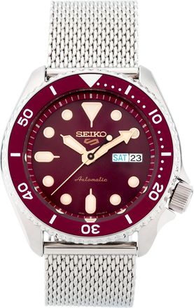 Seiko No. 5 Sports Mechanical Watch Wine Red SRPD69K1