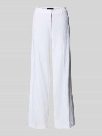 Cambio Cambio Hose aus Leinen-Mix mit B&uuml;gelfalten Modell MIRA in Weiss, Gr&ouml;&szlig;e 32