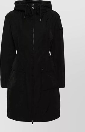 Moncler laerte hooded nylon mid length parka