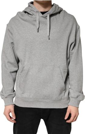 Dolce & Gabbana Pullover Hoodie Sweatshirt - Heren - Hoodies - Grijs - XL - Katoen - Hoodies & sweatvesten