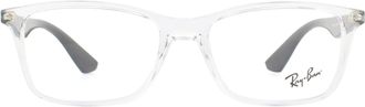 Ray-Ban Unisex Glasses Frames RX7047 5943 Transparent and Black Men Women - One Size