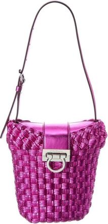 Ferragamo Ferragamo Trifolio Bucket Bag Fuchsia