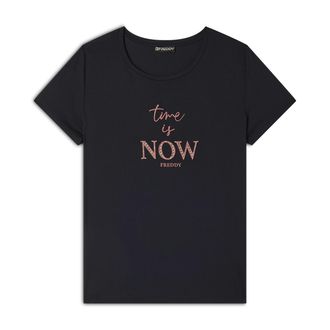 Freddy T-shirt in jersey di viscosa con dettagli color rame