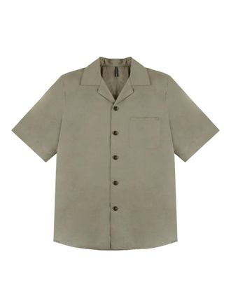Incotex camp-collar short-sleeves shirt - Green