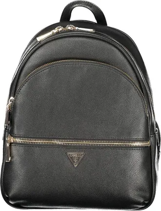 Guess Black Polyurethane Women Womens Backpack