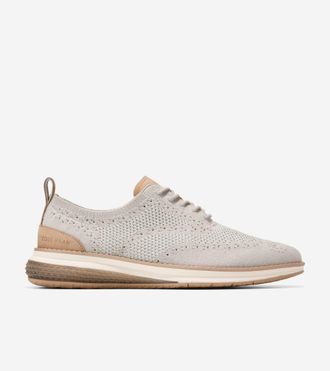 Cole Haan Mens &Oslash;riginal Grand Energyweave Stitchlite Wingtip Oxford Shoes - Grey Size 10.5