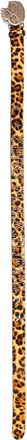 Pleasures X Zero Skateboards Leopard Print Stud Genuine Calf Hair Belt at Nordstrom, Size Large