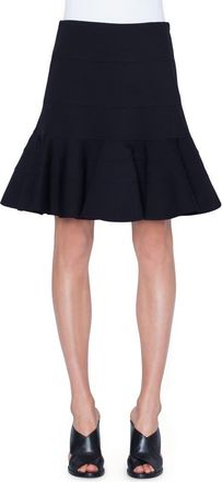 Akris Tiered Flare Jersey Skirt in 009 Black at Nordstrom, Size 10