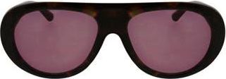 BCBGeneration Oversized Aviator Sunglasses in Dark Tortoise at Nordstrom Rack